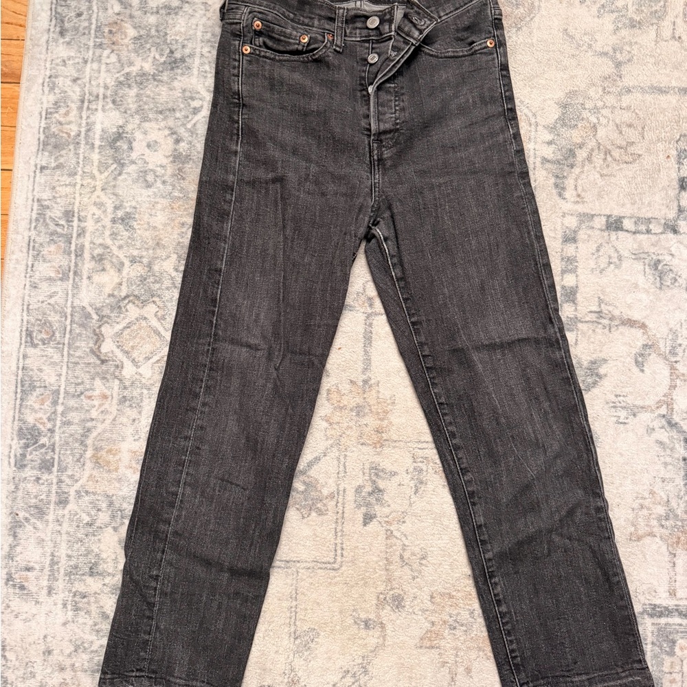 Levi's Women's Straight Leg Jeans - Dark Gray